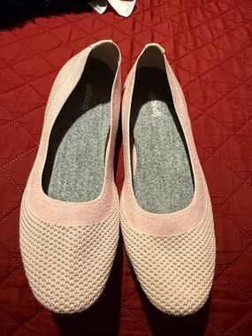 allbirds Pink Knit Ballet Flats